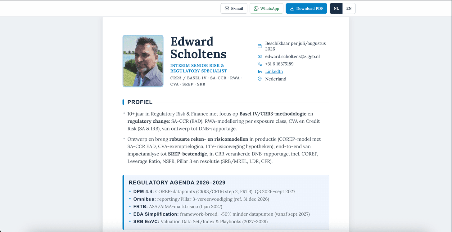 Edward Scholtens preview